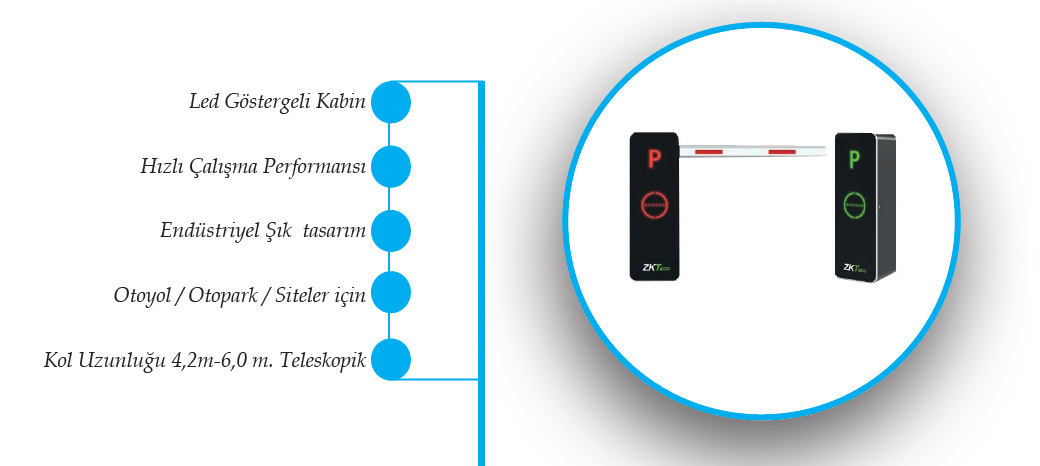 BGM1000 Kollu Otopark Bariyer Sistemi